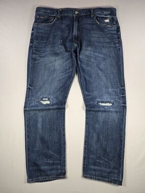 Polo Ralph Lauren Hampton Relaxed Straight Distressed Jeans 40x32